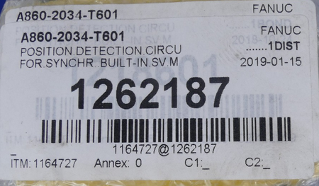 Fanuc Servomotor Position Detection A860-2033-T601