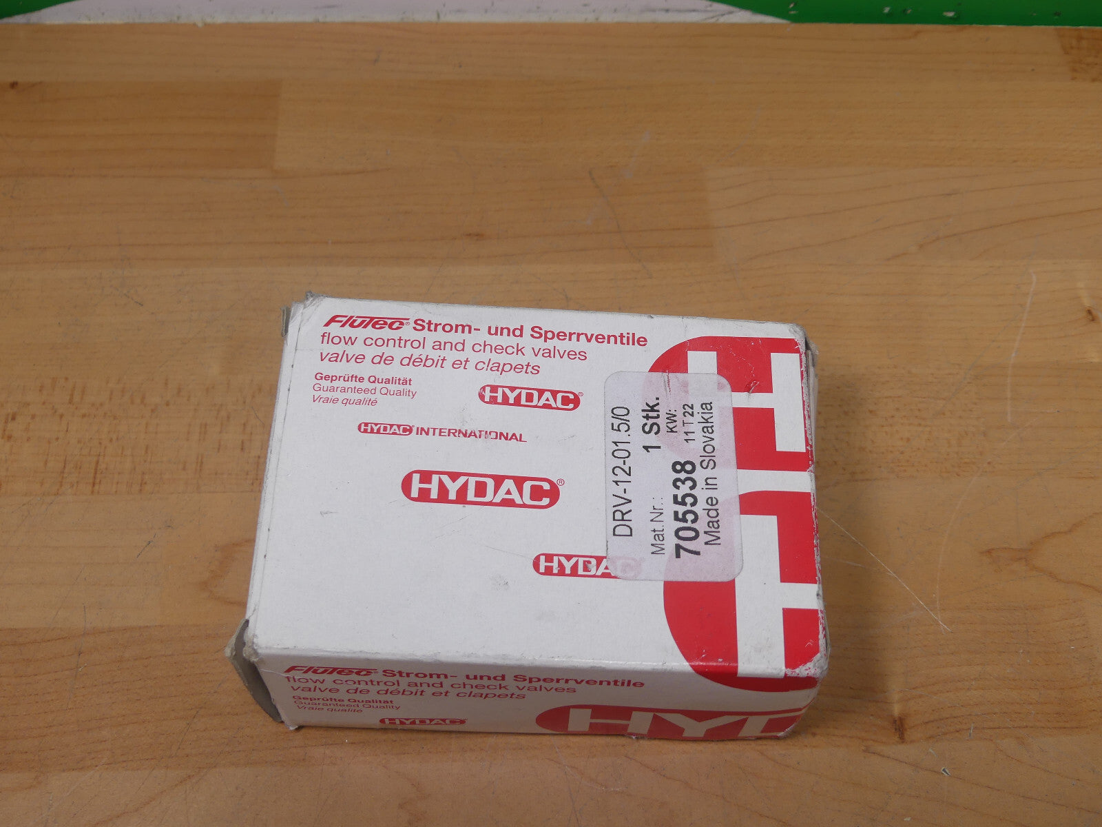 Hydac Flutec DRV-12-01.5/0 Drosselrückschlagventil