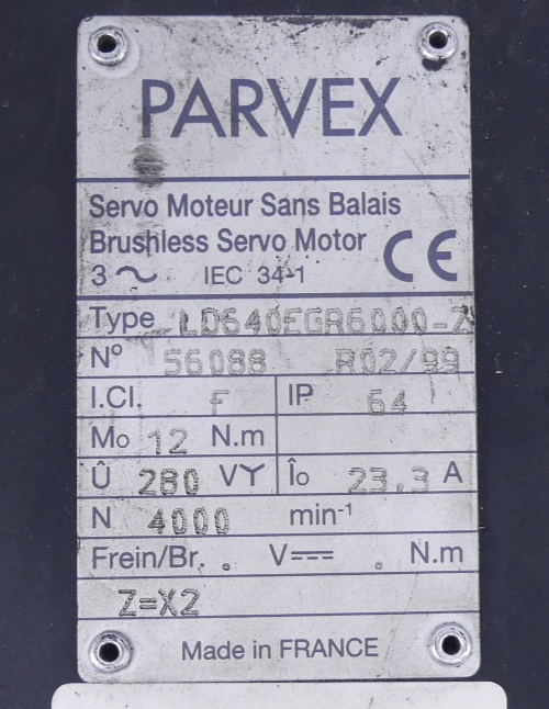 PARVEX LD640EGR6000-Z
