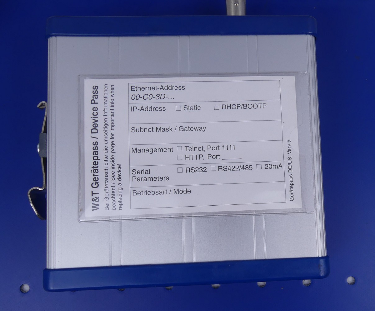 W&T  Com Server 58201