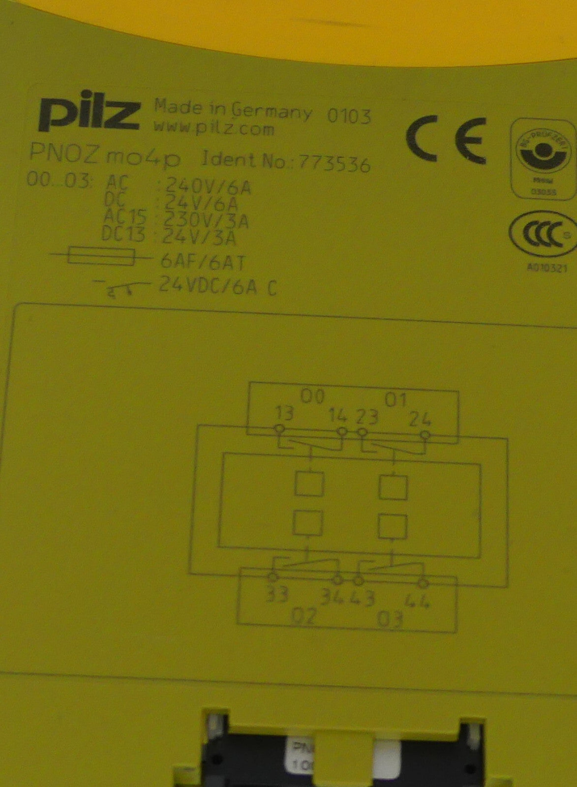 Pilz PNOZ mo4p PNOZmo4p 773536