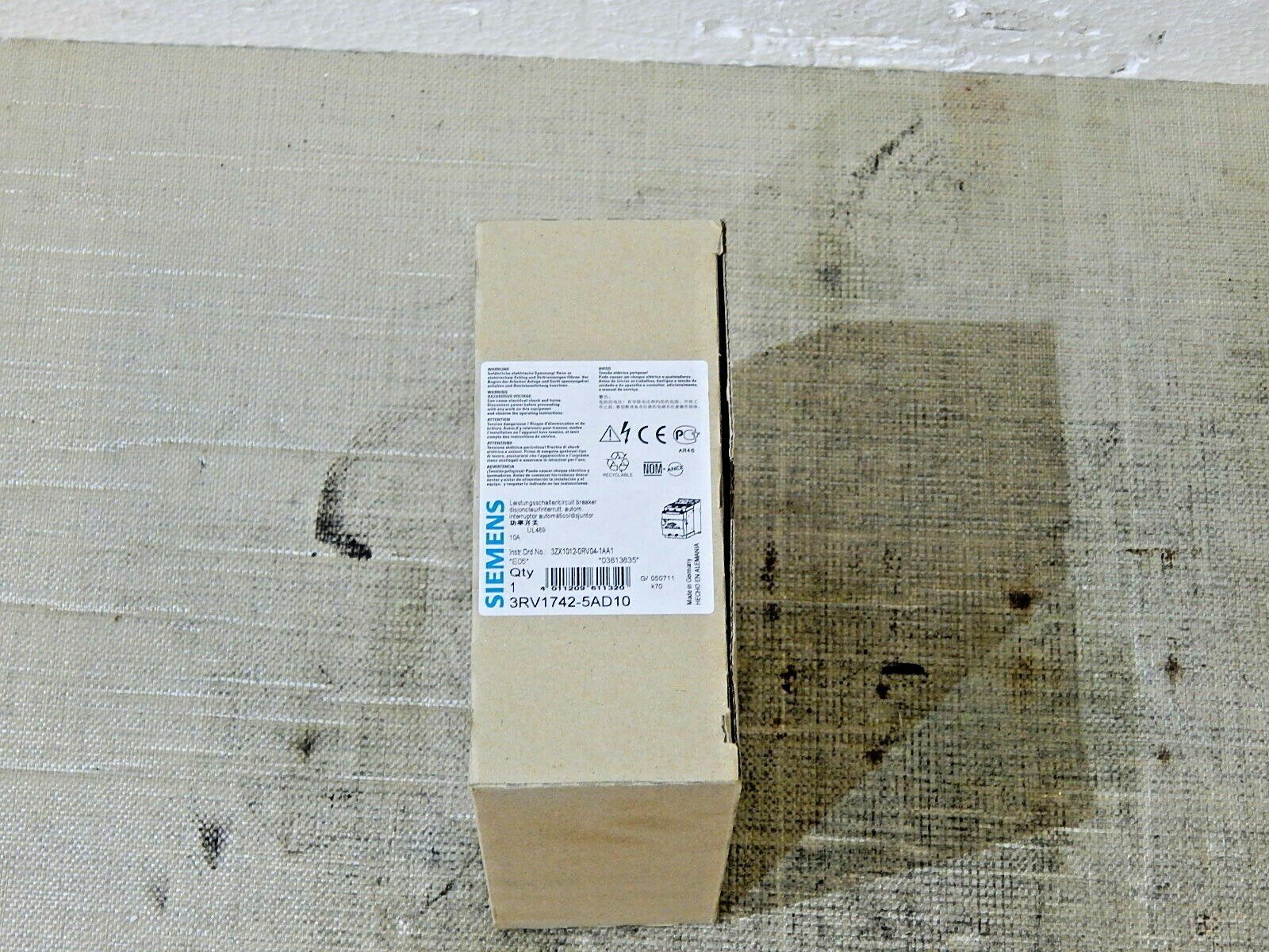  Siemens Leistungsschalter  3RV1742-5AD10  10A Motorschutzschalter New