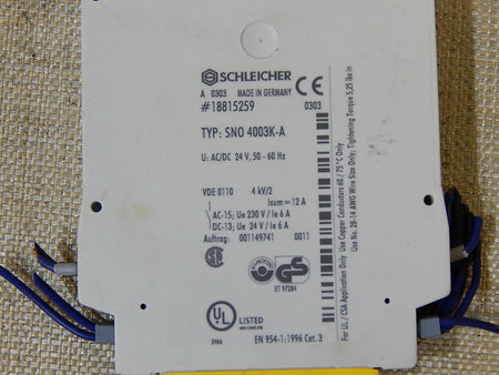 Schleicher SNO 4003K-A Used