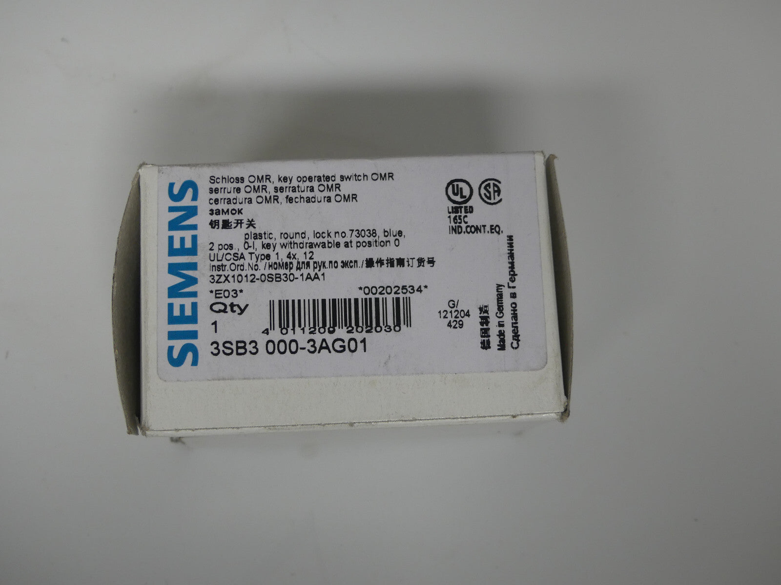 Siemens 3SB3 000-3AG01