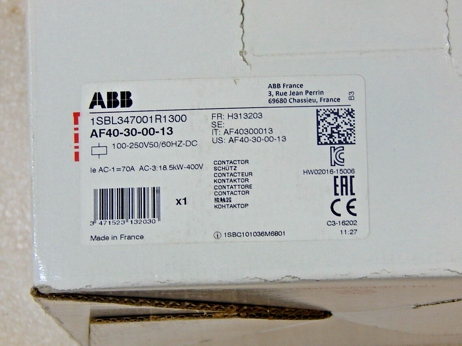 ABB AF40-30-00-13 contactor New
