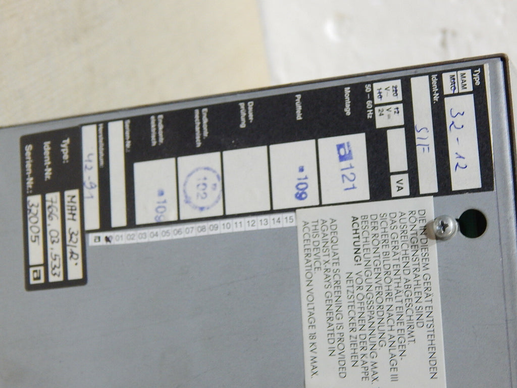 SIEMENS Sinumerik Bildschirm 12" Monochrome, MAM 32-12  Used