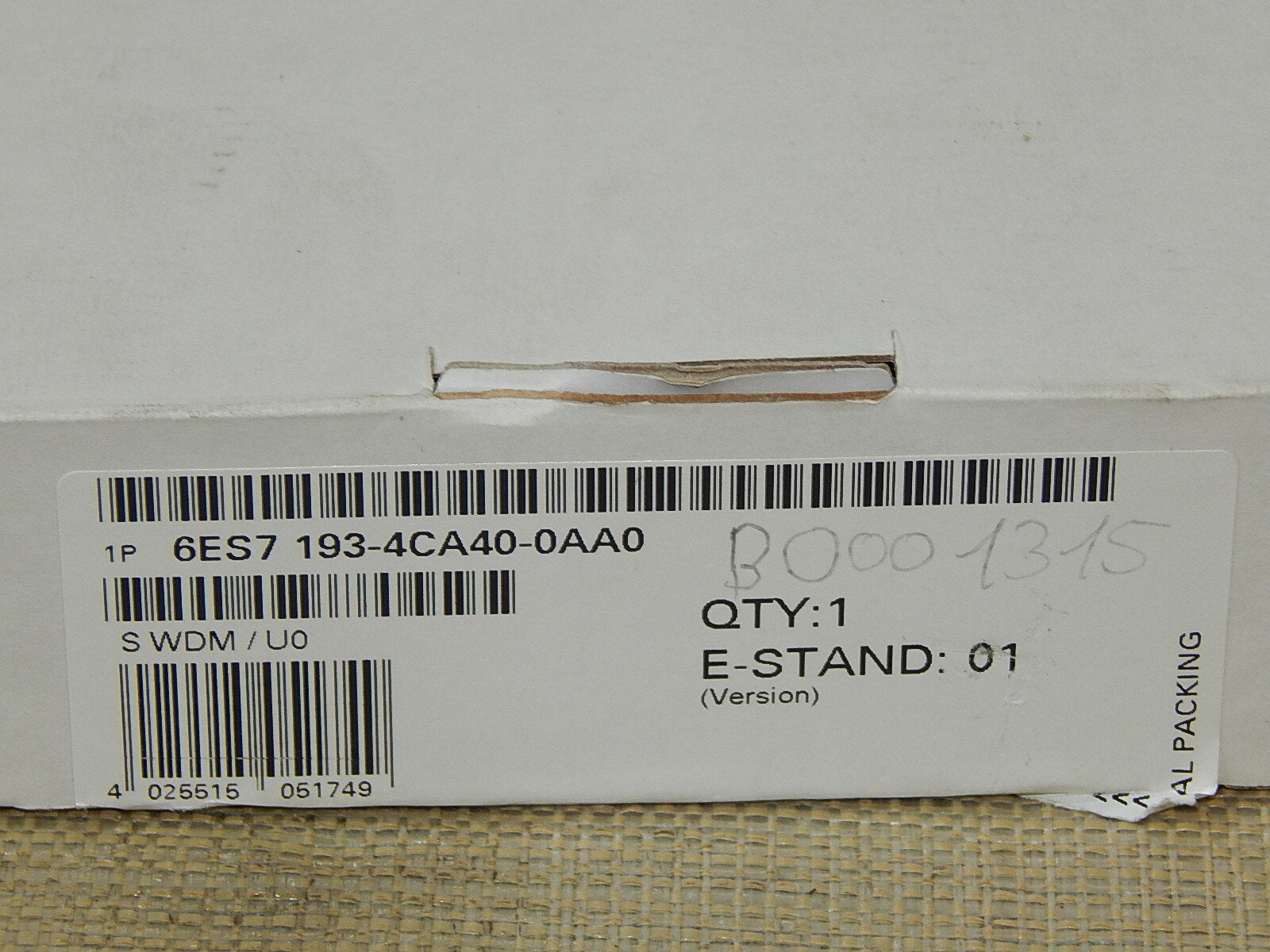 5x  Siemens Terminal Modul 6ES7 193-4CA40-0AA0  