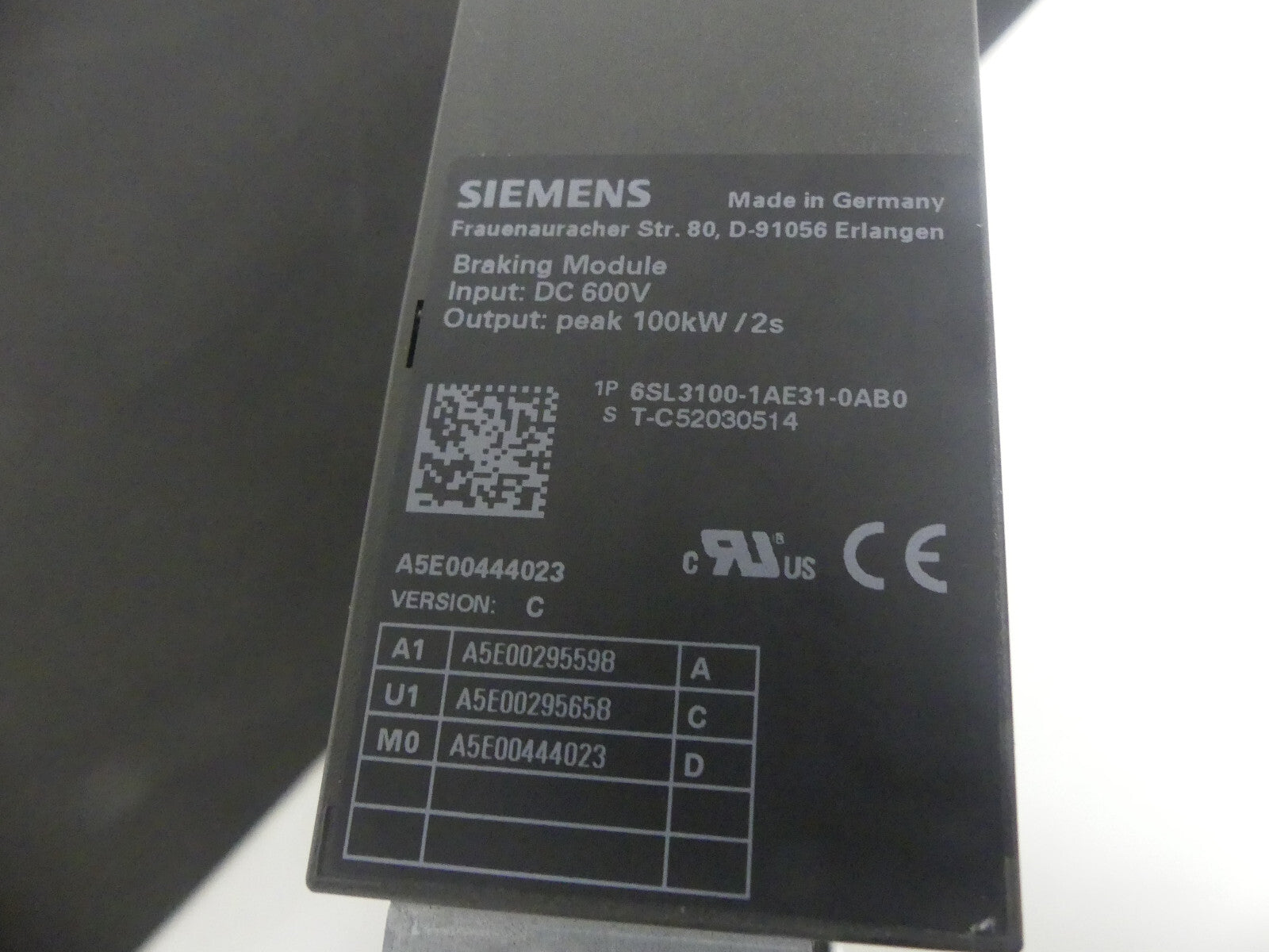 Siemens 6SL3100-1AE31-0AB0
