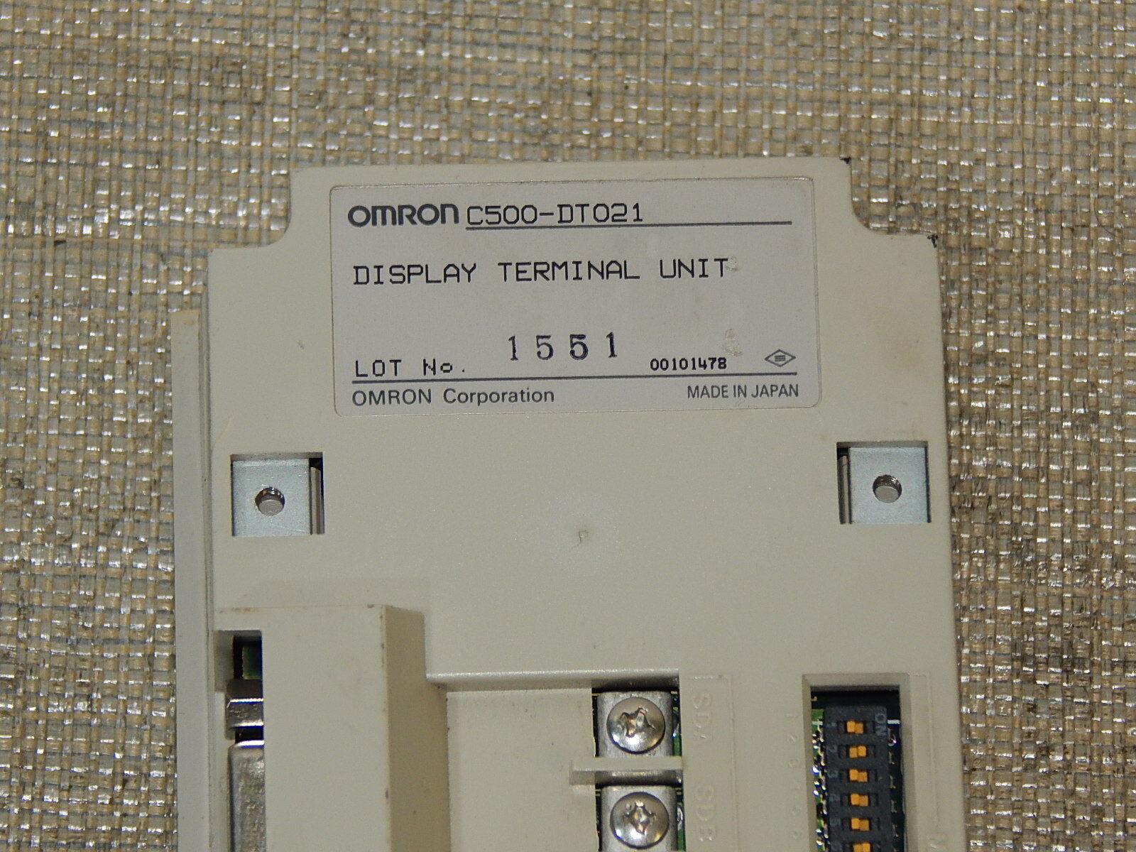  Omron C500-DT021 Display Terminal Einheit  used