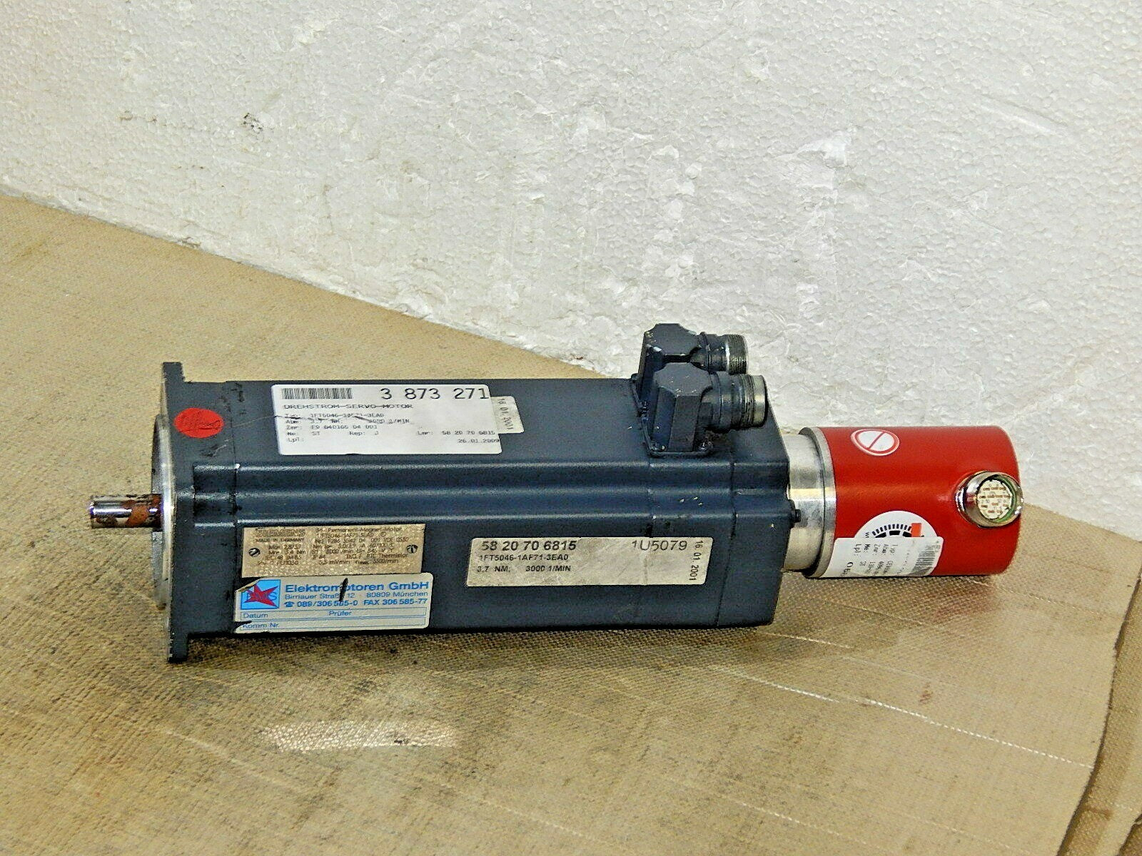  Siemens 3~Permanent Magnet Motor 1FT5046-1AF71-3EA0 + TR Electronic CE 65M 