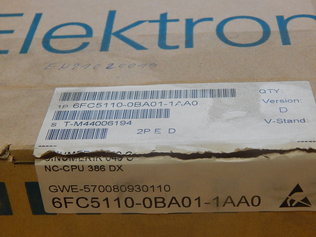 Siemens Sinumerik  6FC5110-0BA01-1AA0 NC CPU-Karte Unbenutzt Siehe Bitte Bilder
