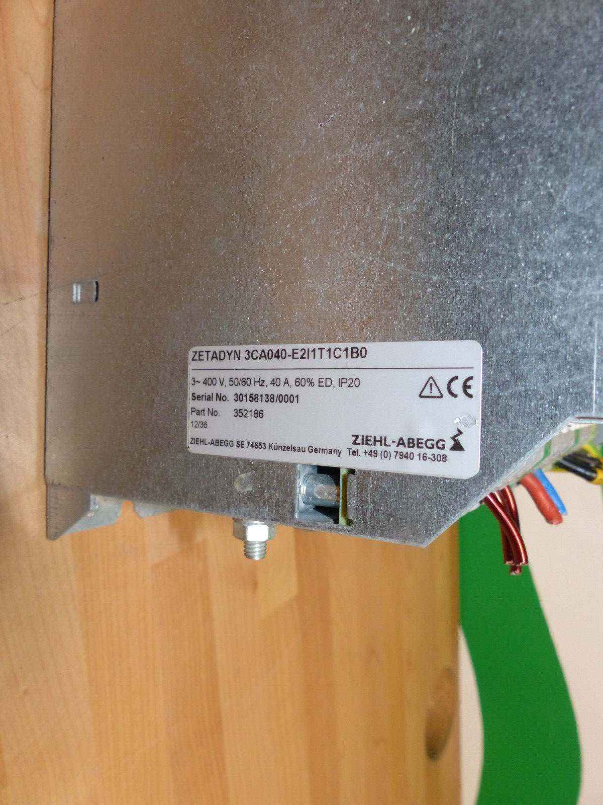 ZIEHL- ABEGG ZETADYN 3CA040-E2I1T1C1B0 Frequenzumrichter used s.Bilder