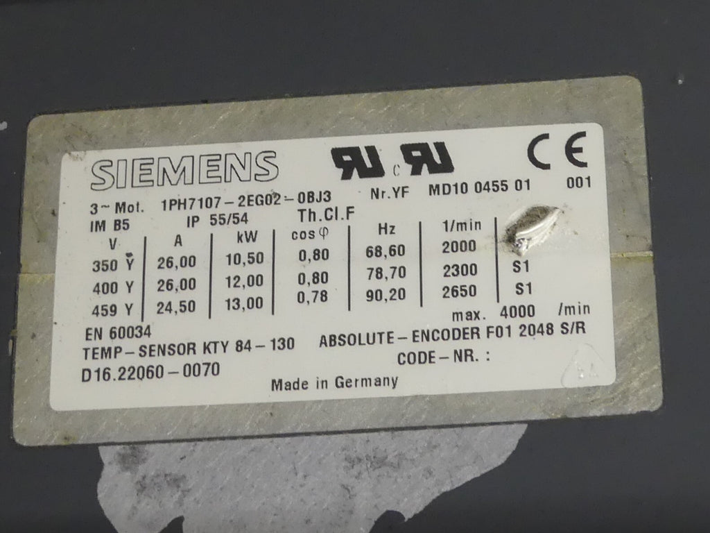 SIEMENS 1PH7107-2EG02-0BJ3