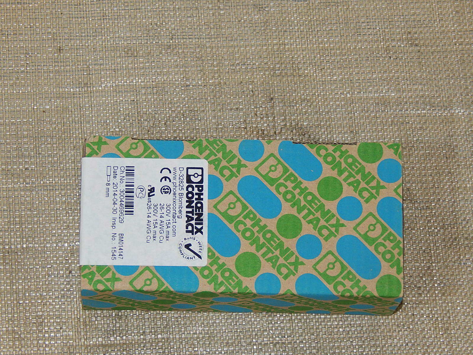 50x Stück Phoenix Contact Durchgangsklemme PTS 1,5/S