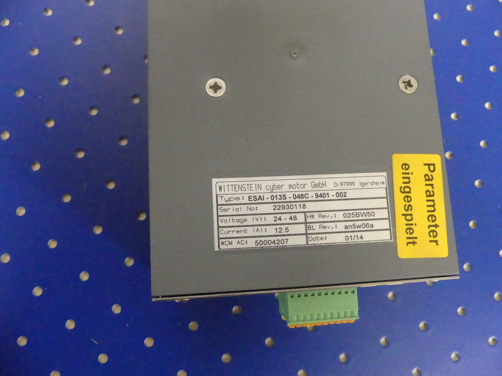 Wittenstein Cyber Servocontroller ESAI-013S-048C-9401-002
