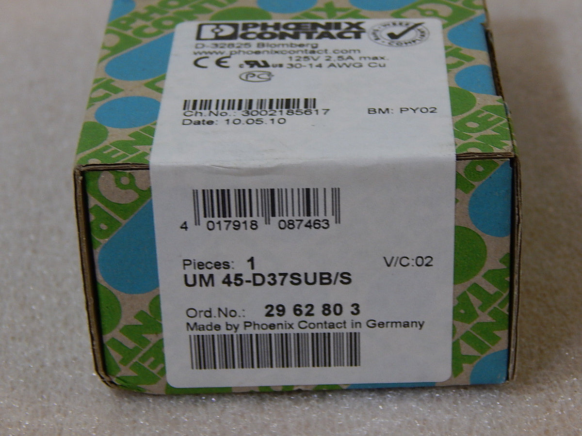 Phoenix Contact UM45-D37SUB/S Ord.No:2962803 New