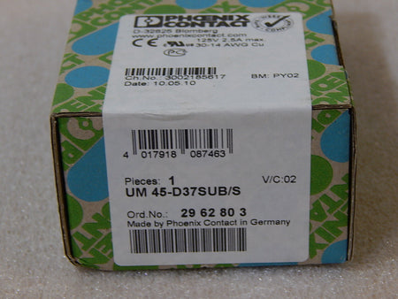Phoenix Contact UM45-D37SUB/S Ord.No:2962803 New