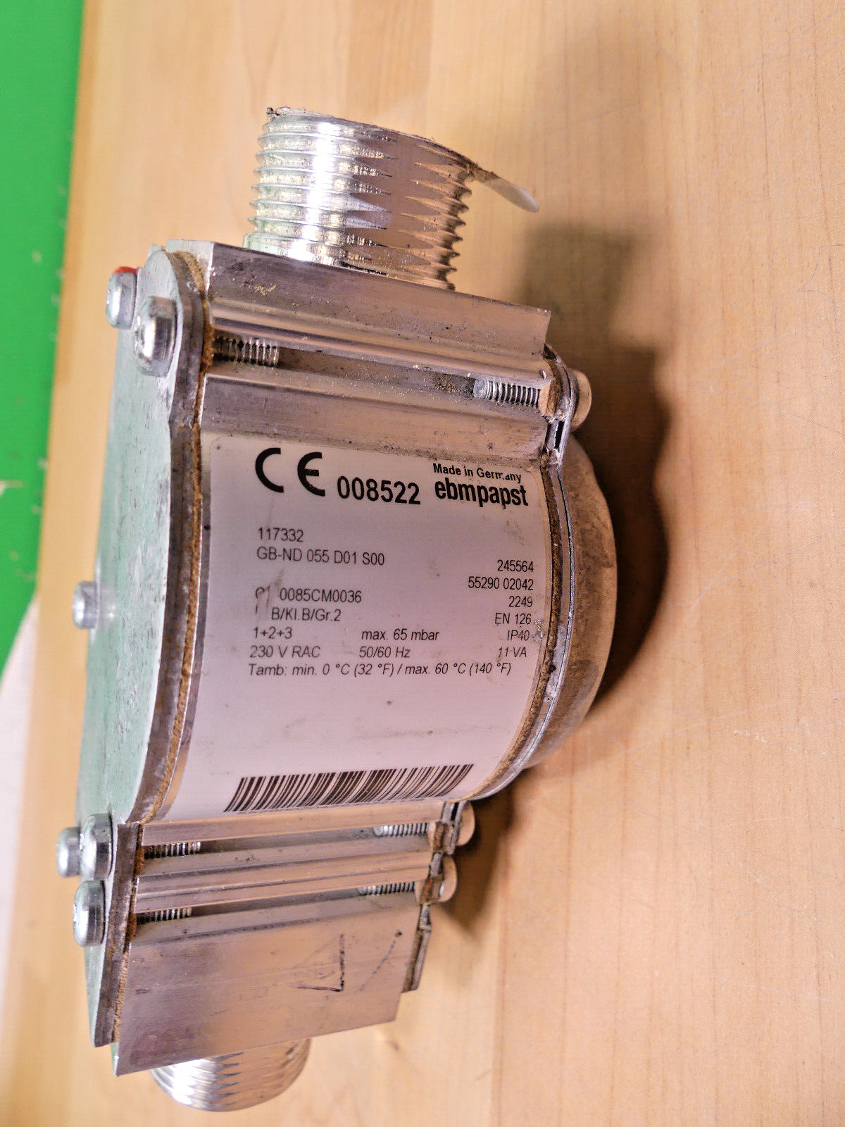Ebmpapst Gasventil GB-ND 055 D01 S00