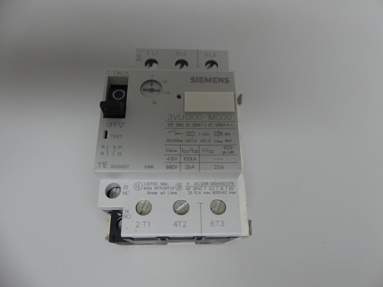 Siemens 3VU13 00-1MG00 Leistungsschalter