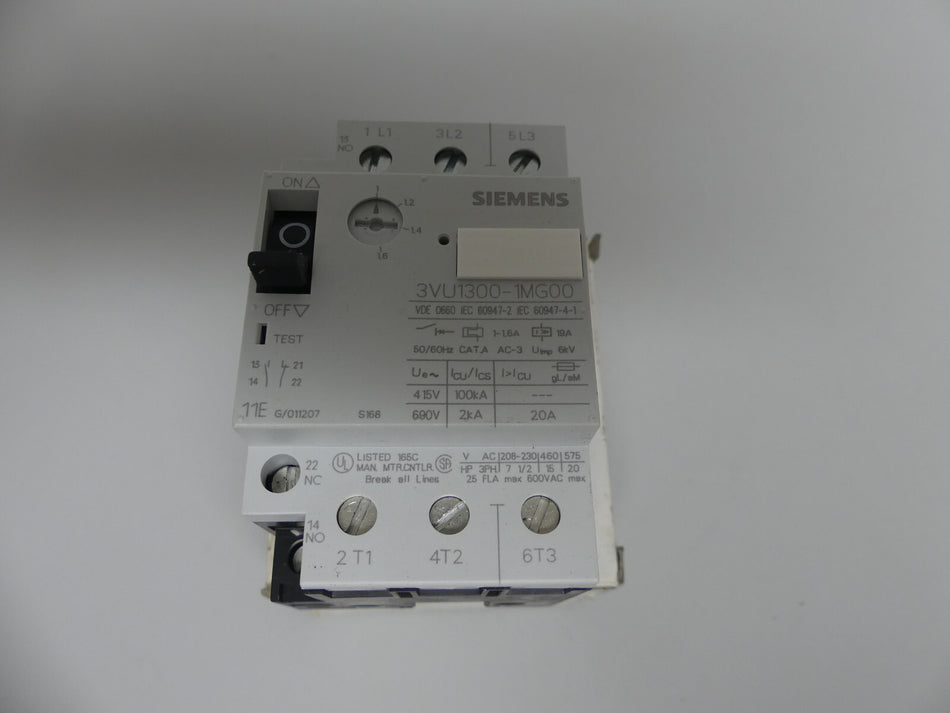 Siemens 3VU13 00-1MG00 Leistungsschalter
