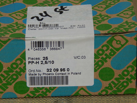  24 Stück Phoenix Contact COMBI-Stecker PP-H 2,5/10 Leiterplattensteckverbinder 