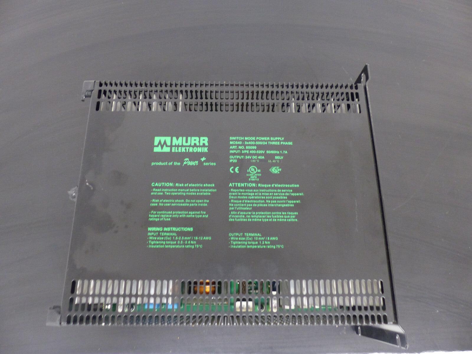 MURR ELEKTRONIK MCS40-3x400-500/24 THREE PHASE LEICHT BESCHÄDIGT
