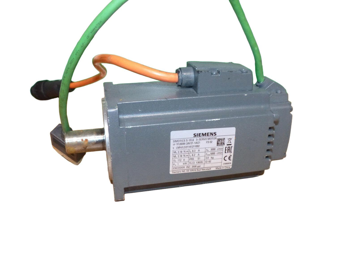 Siemens Servomotor 1fl6044-2af21-1ag1  used