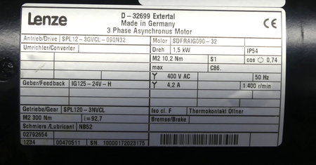 LENZE SPL12-3GVCL-090N32