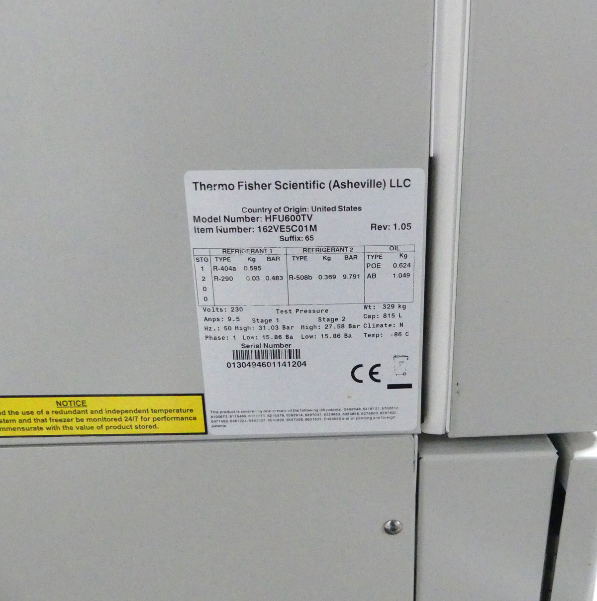 Thermo Fisher Scientific HFU600TV63