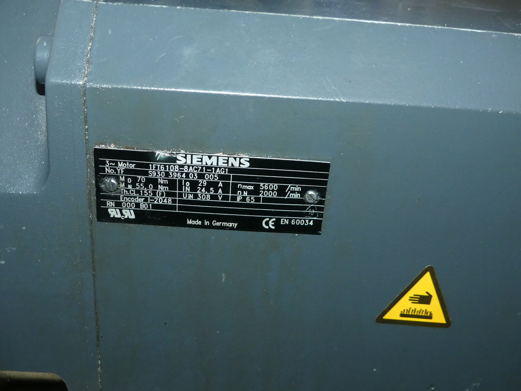 Siemens 1FT6108-8AC71-1AG1 Servomotor