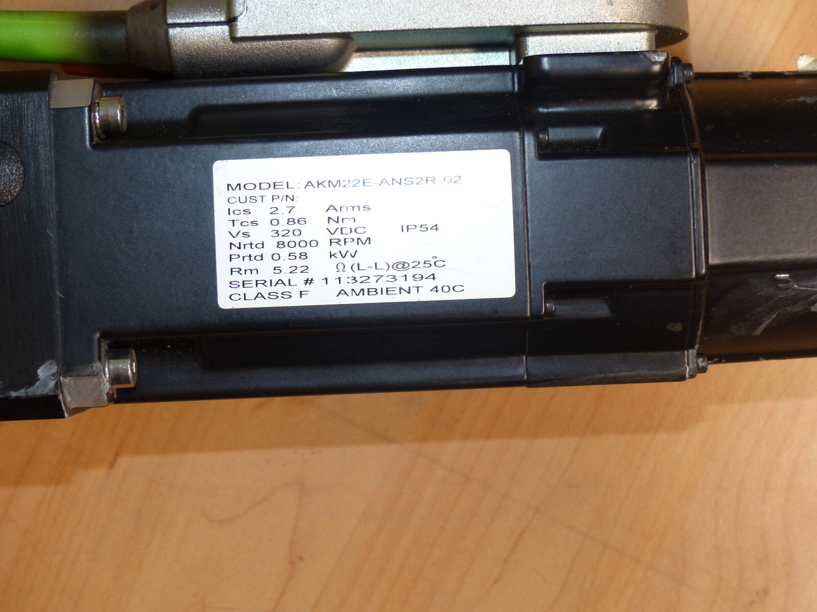 KOLLMORGEN Servomotor AKM22E-ANS2R-02 + Micron X-TRUE 60