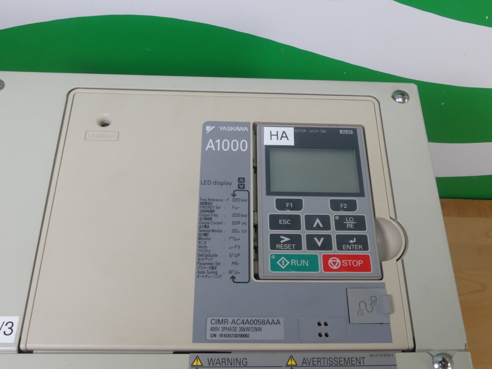 YASKAWA CIMR-AC4A0058AAA 30KW/22KW