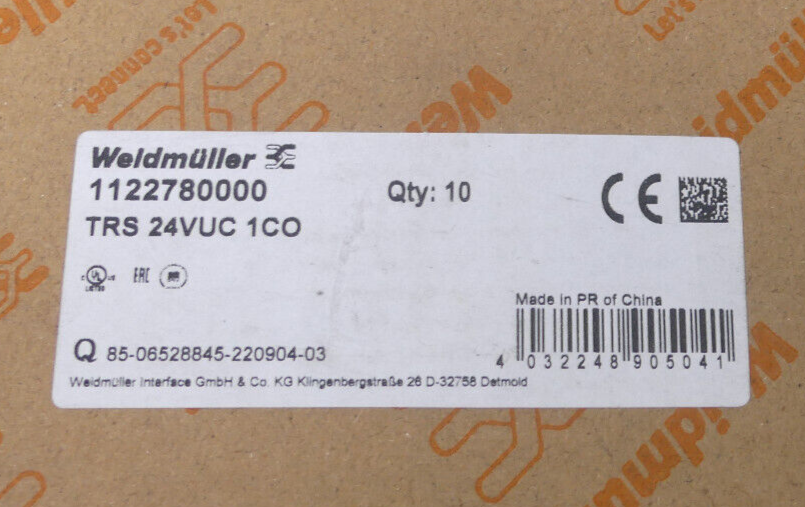 10x weldmuller trs 24vuc 1co