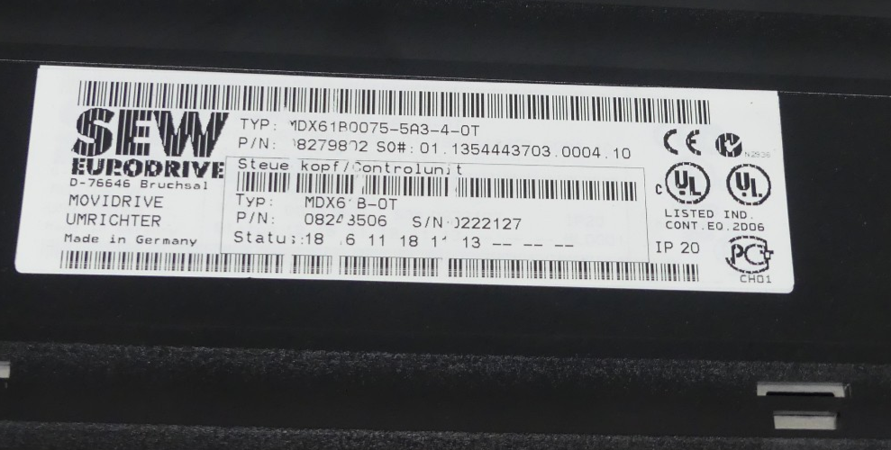 SEW MDX61B0075-5A3-4-0T + DFE32B + DEH21B