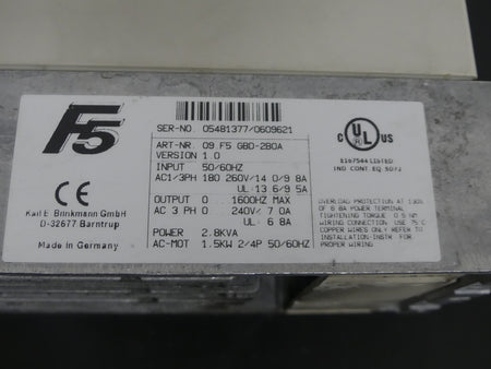 keb combivert 09.F5.GBD-2B0A
