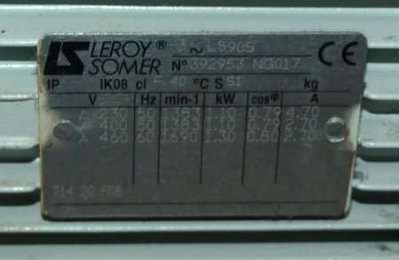 LEYBOLD VACUUM SV40 B 960307