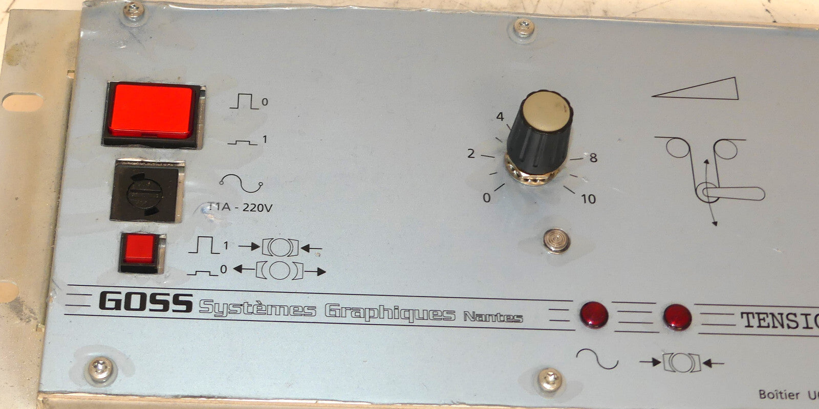 GOSS SYSTEMES GRAPHIQUES NANTES  TENSION CONTROL U60998010/01