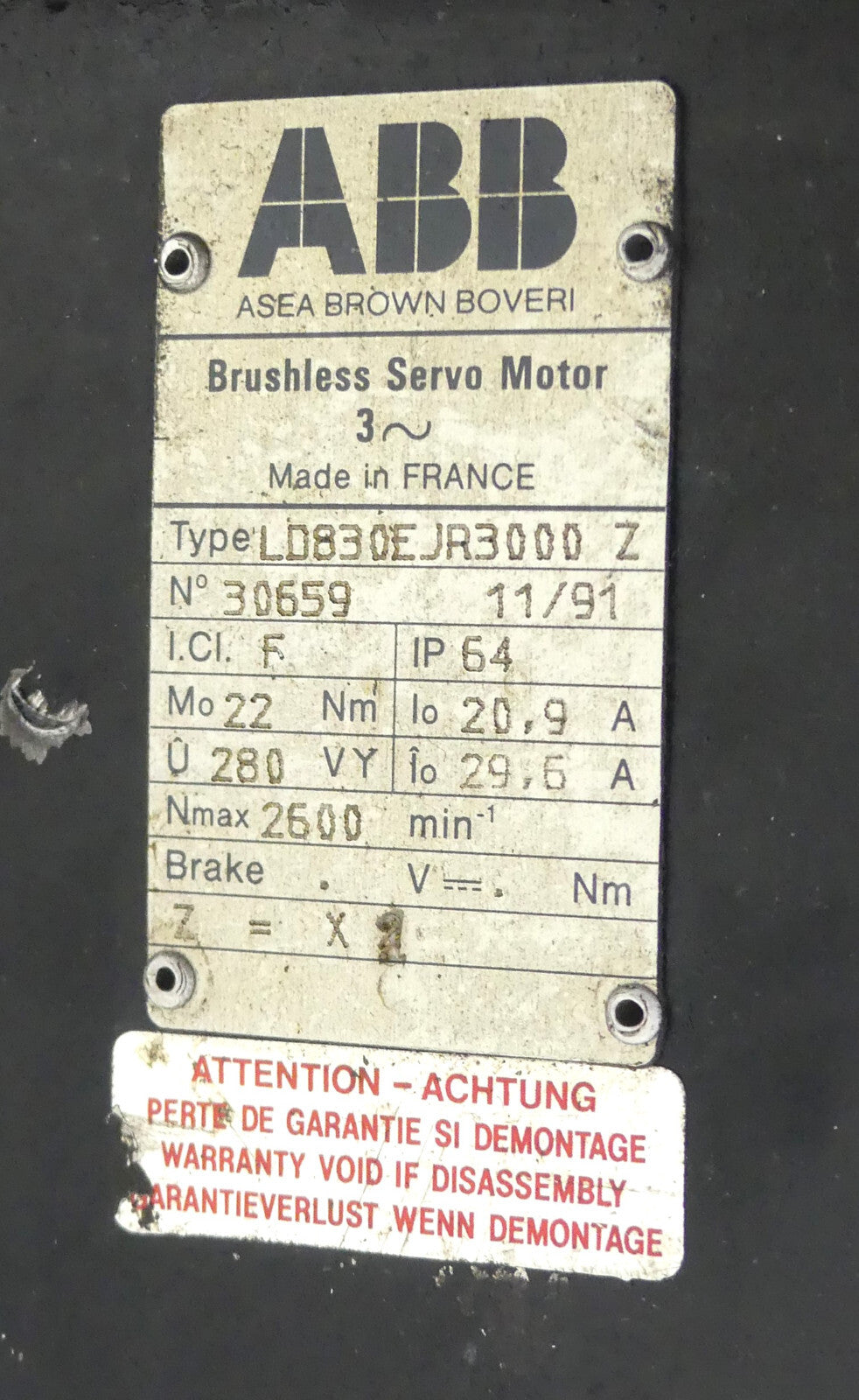 ABB LD830EJR3000 z