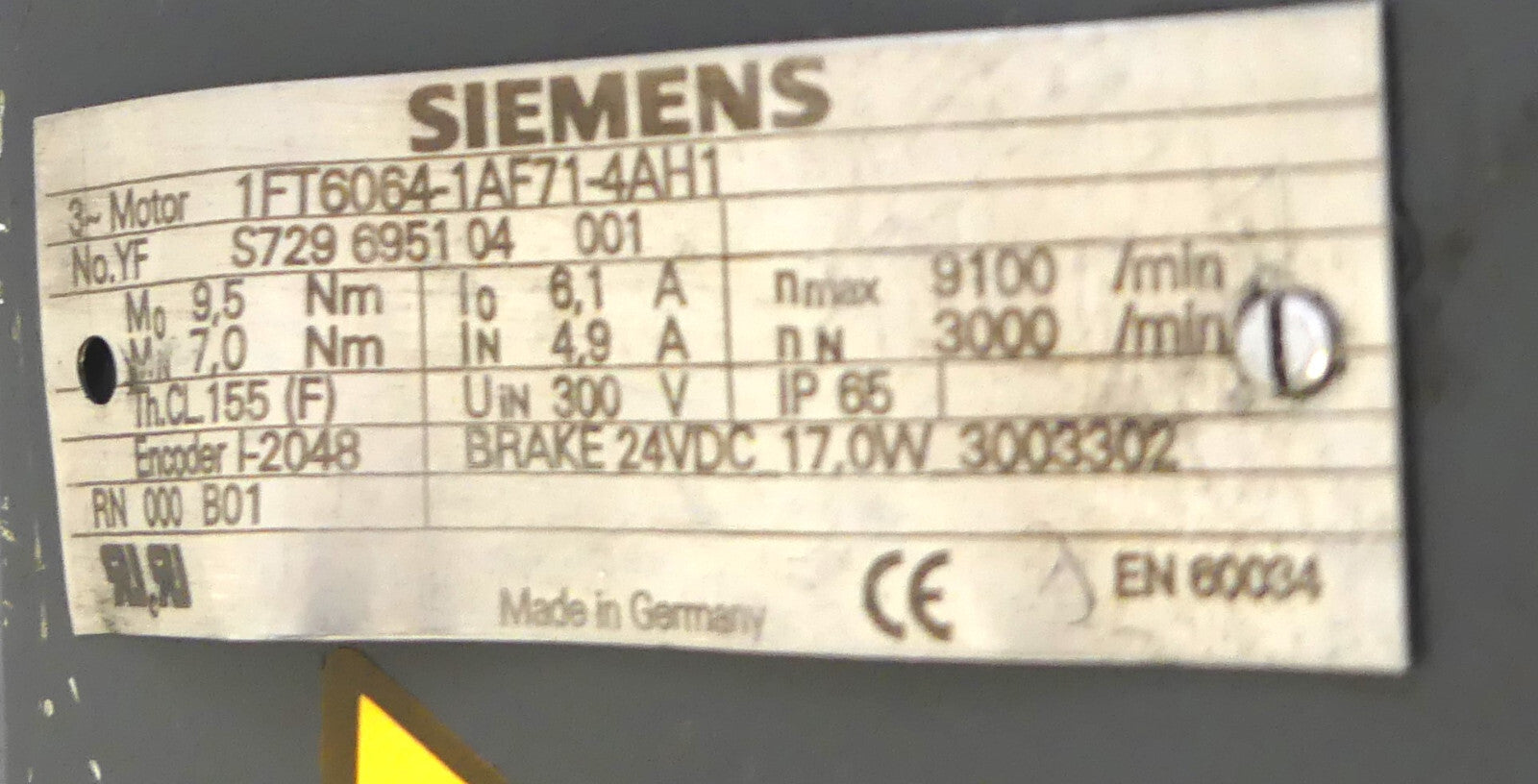 Siemens 1FT6064-1AF71-4AH1