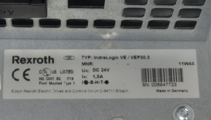 Rexroth IndraControl  Indralogic VE/VEP30.3