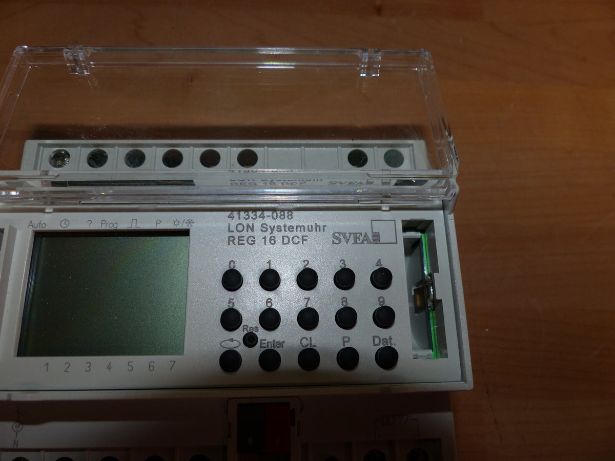 SVEA LON Systemuhr REG 16 DCF   41334-088 used s.Bilder