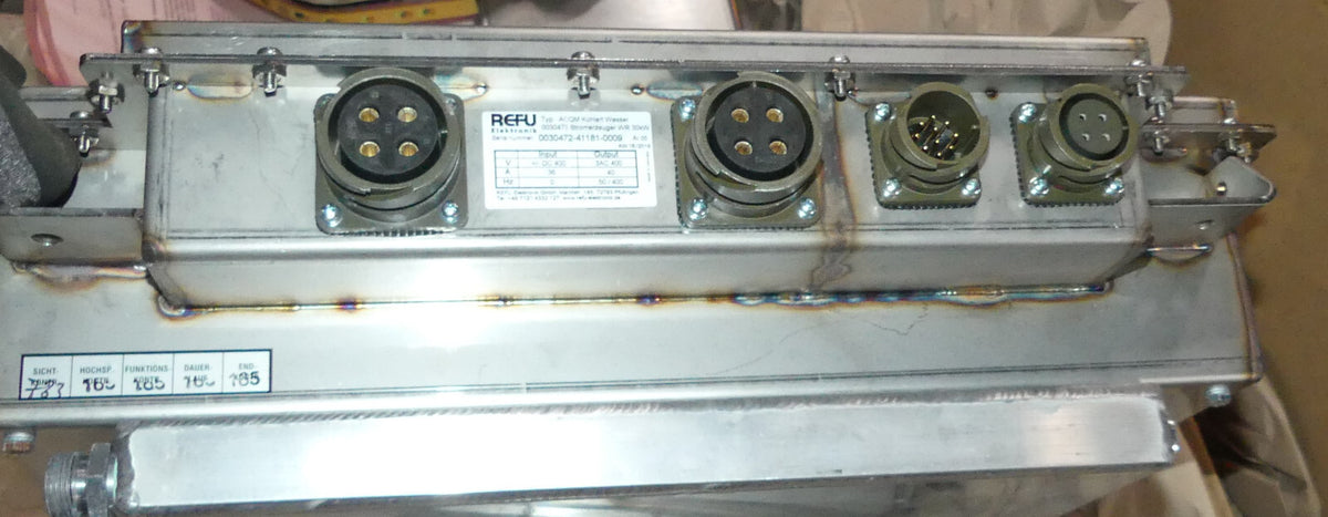 REFU ELETRONIK ACQM Kuhlart Wasser 030473 STROMERZEUGER WR 30KW s.Bilder
