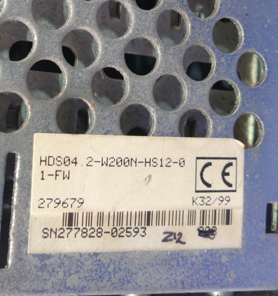 REXROTH HDS04.2-W200N-HS12-01-FW