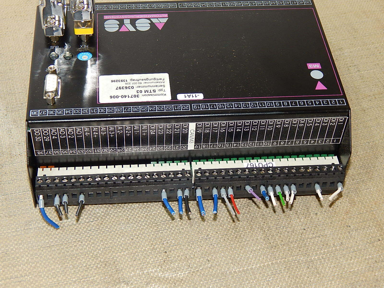 Elrest ASYS/CAN/M3/CPU167E/V1.51 Steuerung 10803036 Used