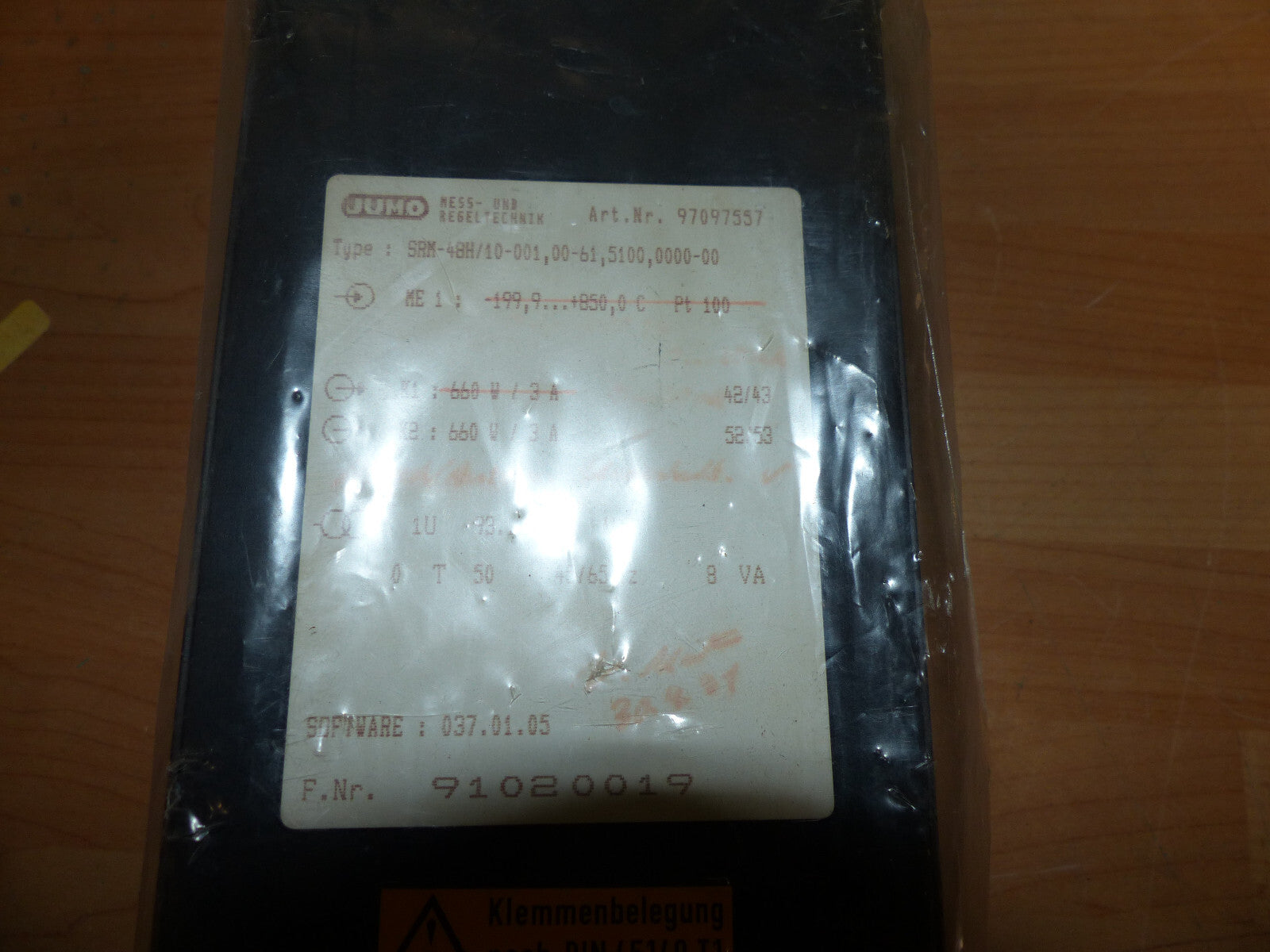 jumo srm-48h/10-001,00-61,5100,0000-00 used s.Bilder