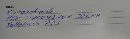HSR Verfahrenstechnik Klimaschrank P10042101