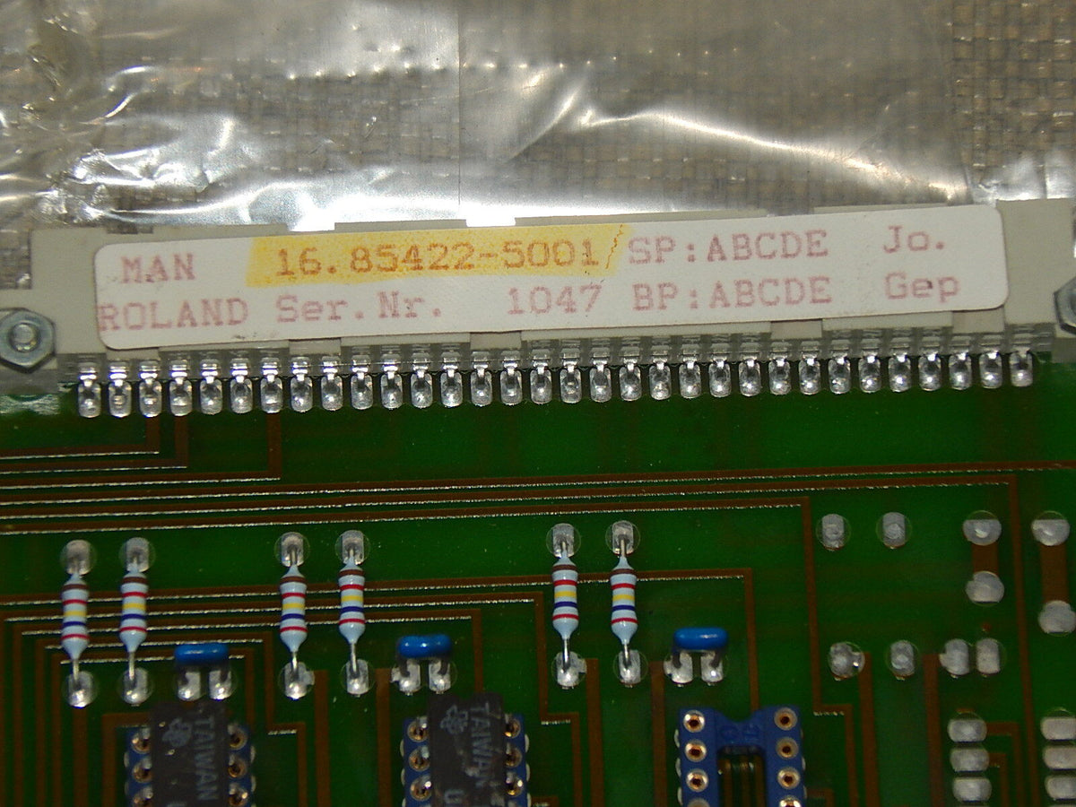 MAN Roland Rotoman Press Analog Multiplexer Card 16.85422-5001 / SP:ABCDE Jo