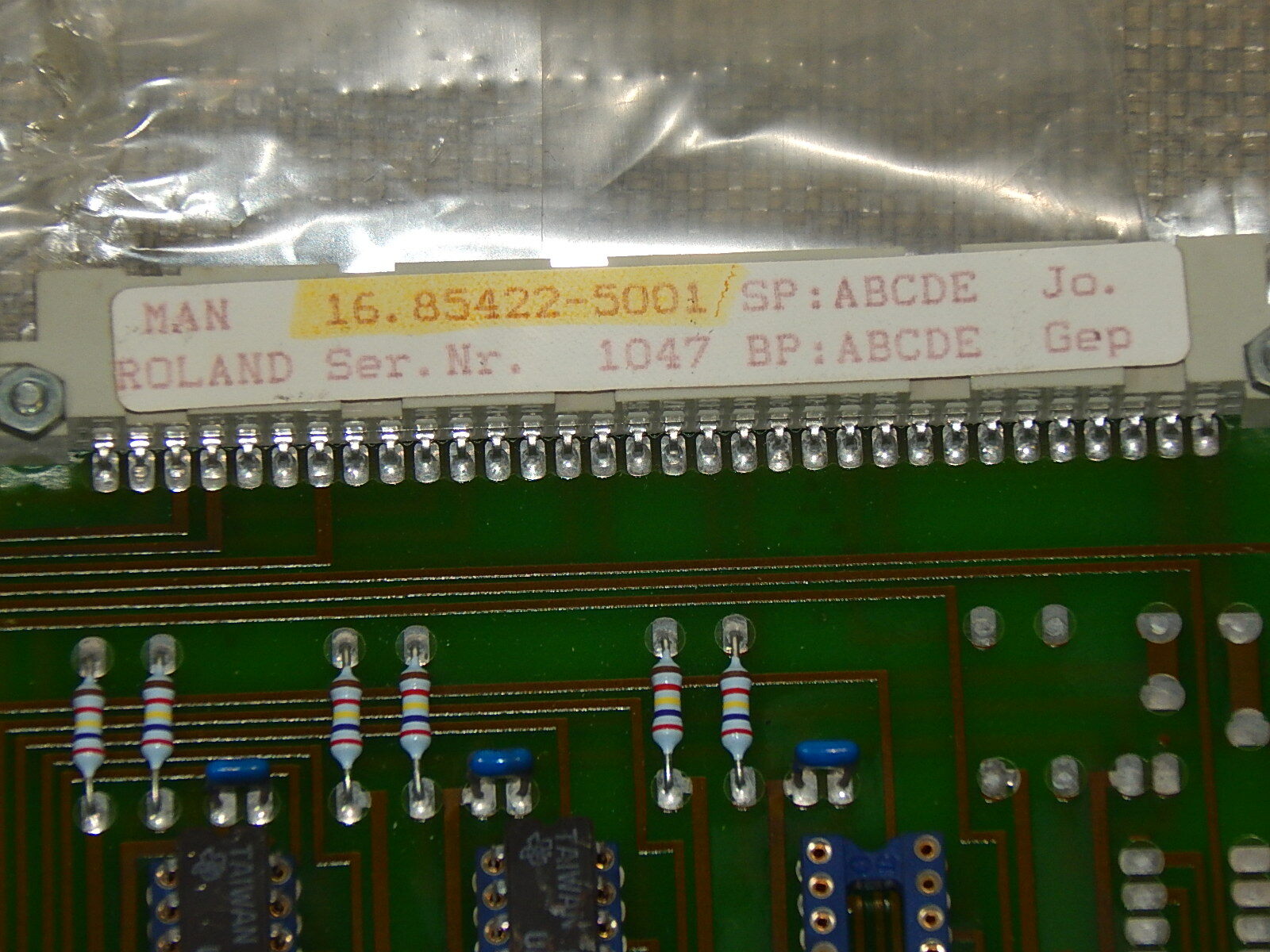 MAN Roland Rotoman Press Analog Multiplexer Card 16.85422-5001 / SP:ABCDE Jo