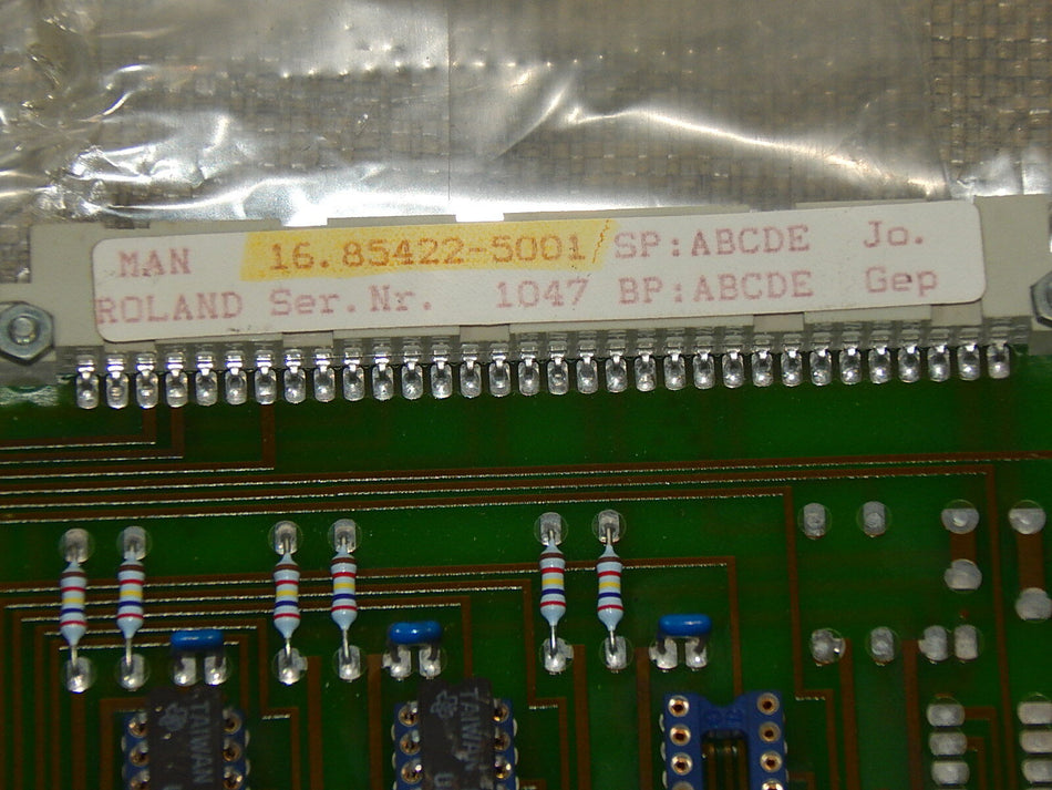 MAN Roland Rotoman Press Analog Multiplexer Card 16.85422-5001 / SP:ABCDE Jo