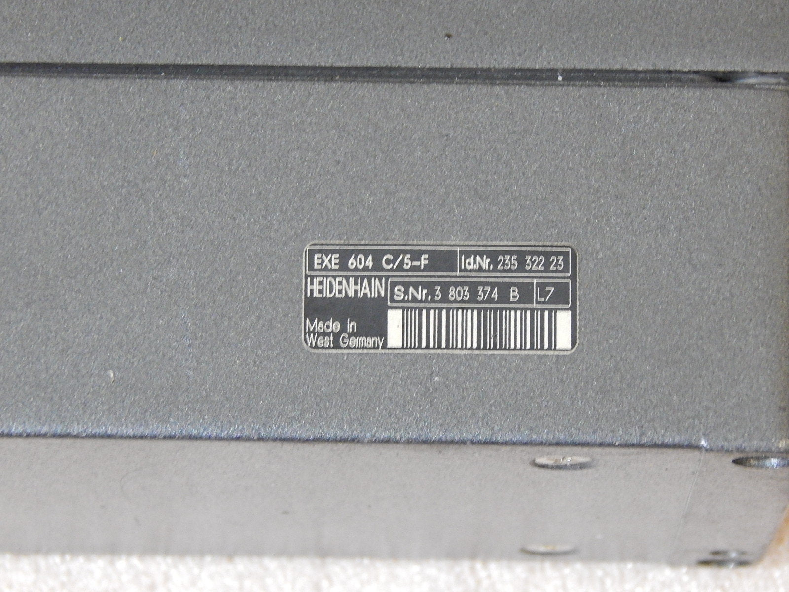 Heidenhain EXE 604 C/5-F Id.Nr. 235 322 23 Used 